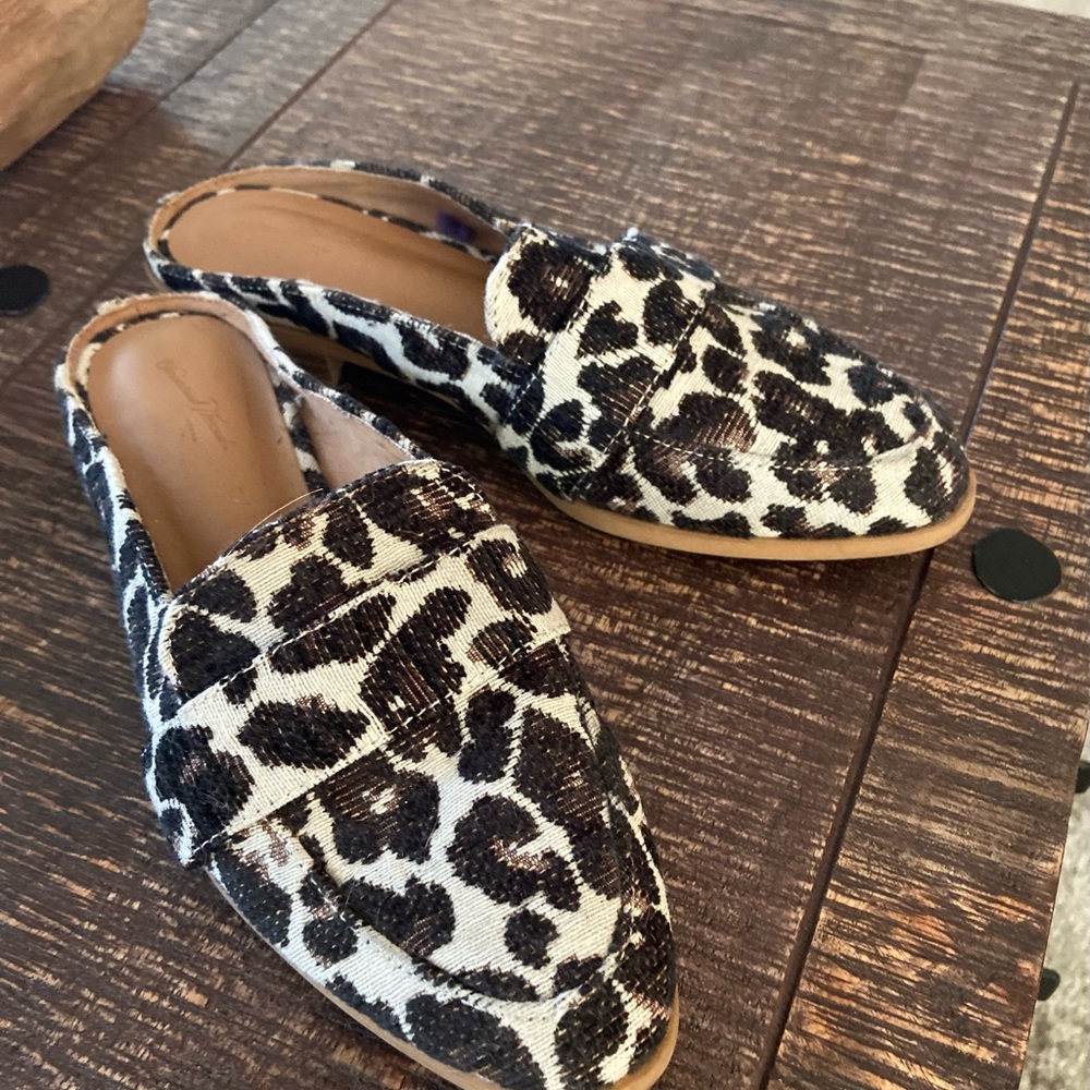 Leopard Print Mules